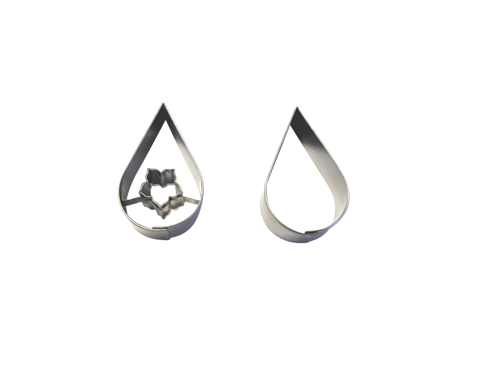 Linzer Ausstecher Tropfen mit Lilie