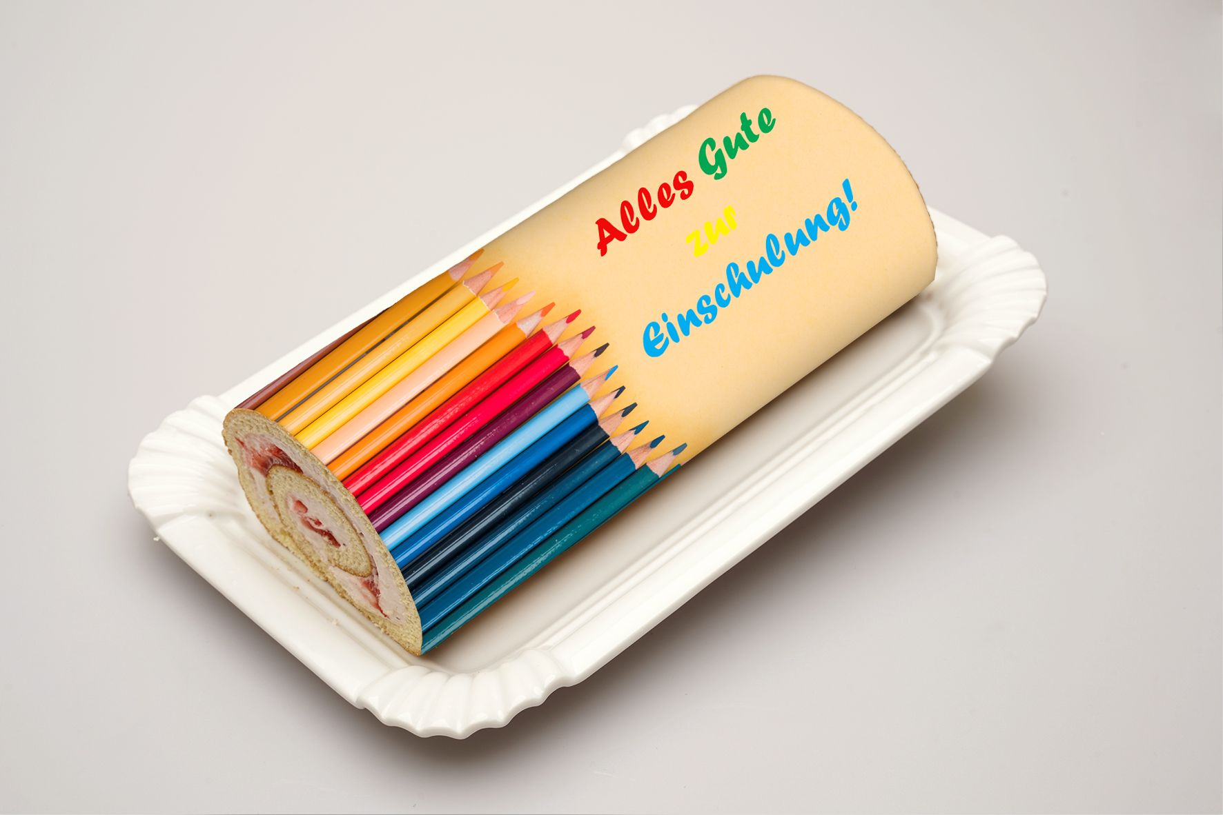 Rouladendekor Zur Einschulung