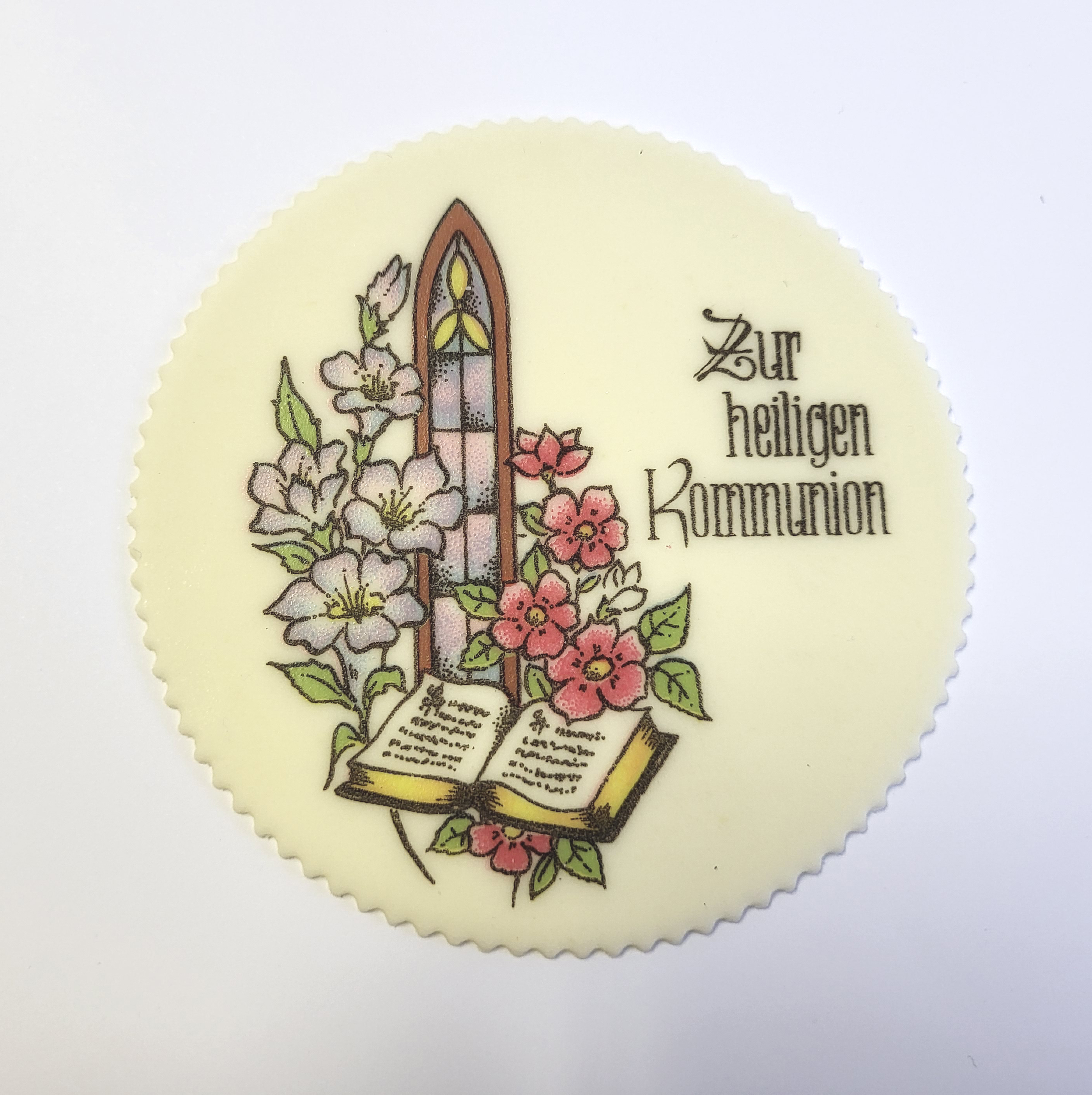 Zuckeraufleger Dekorschilder  Zur Kommunion Ø 10 cm