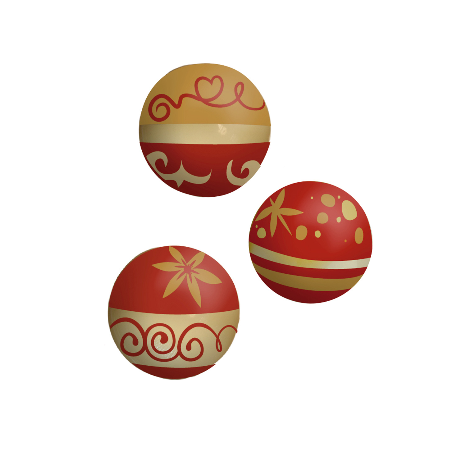 Schokoladen Hohlkugeln 3D Weihnachten