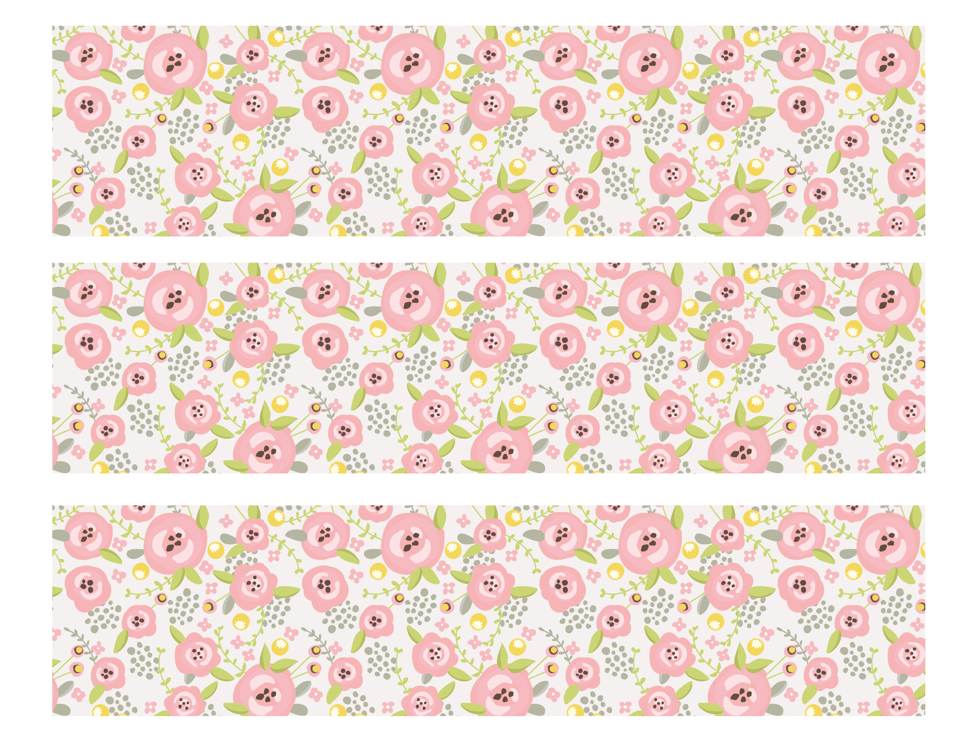 Tortenband Blumen