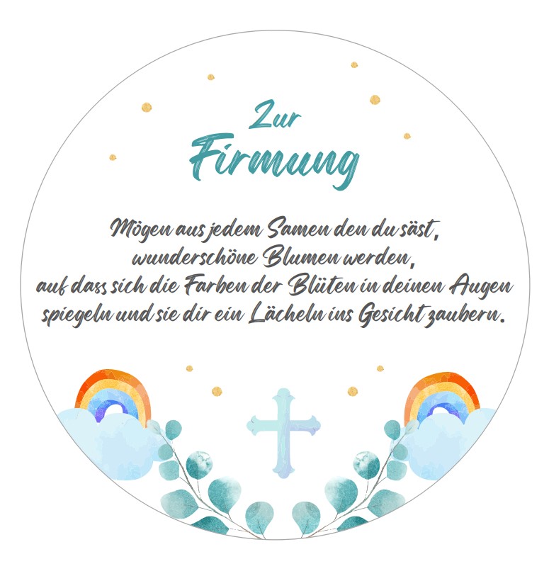 Tortenaufleger Firmung