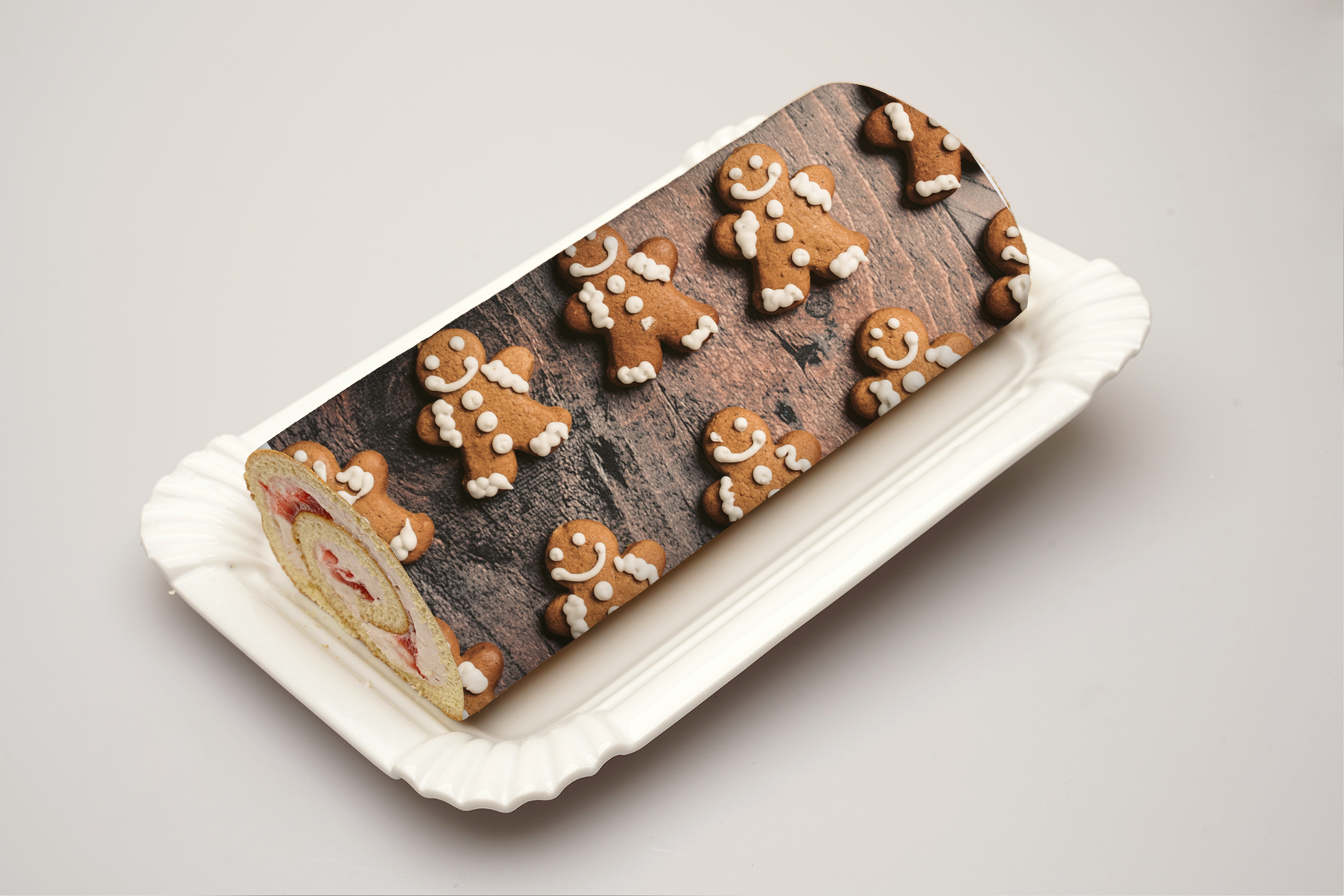 Rouladendekor "Weihnachten Lebkuchen"