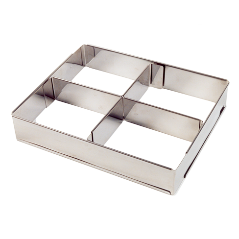 Backrahmen verstellbar mit Teiler