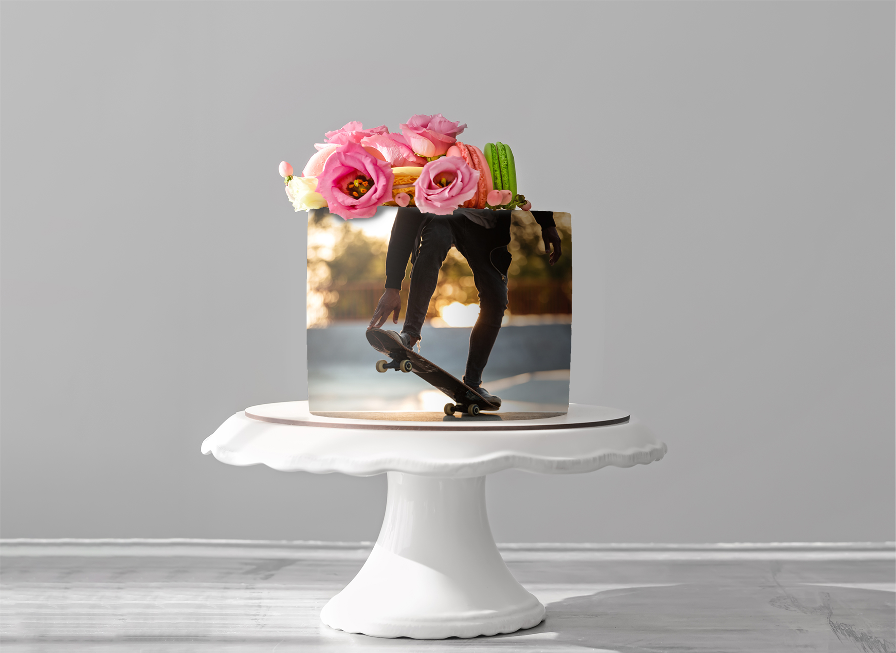 Deko Fondant Skater Skateboard