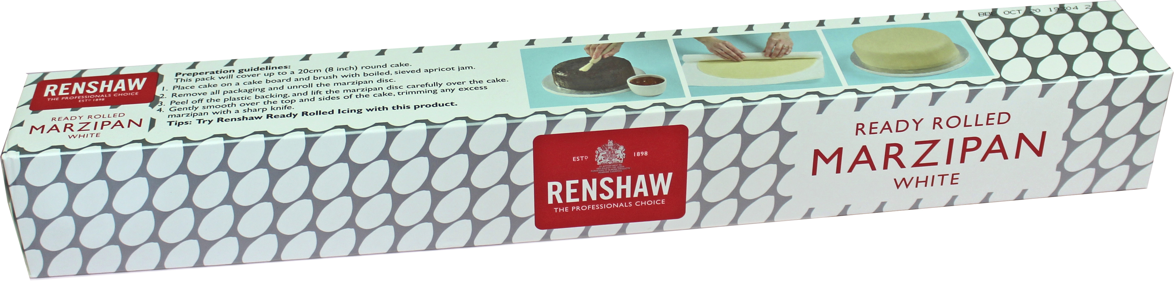 MHD Nov/24 Renshaw Marzipandecke ausgerollt 33cm