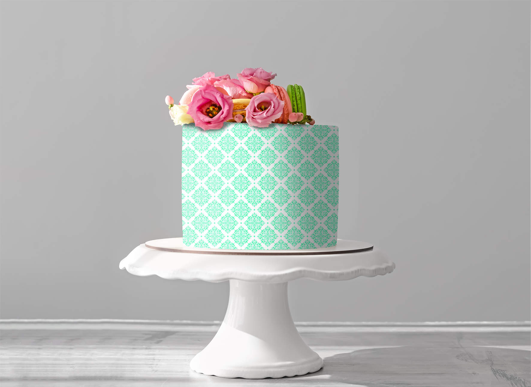 Deko Fondant | Vintage türkis