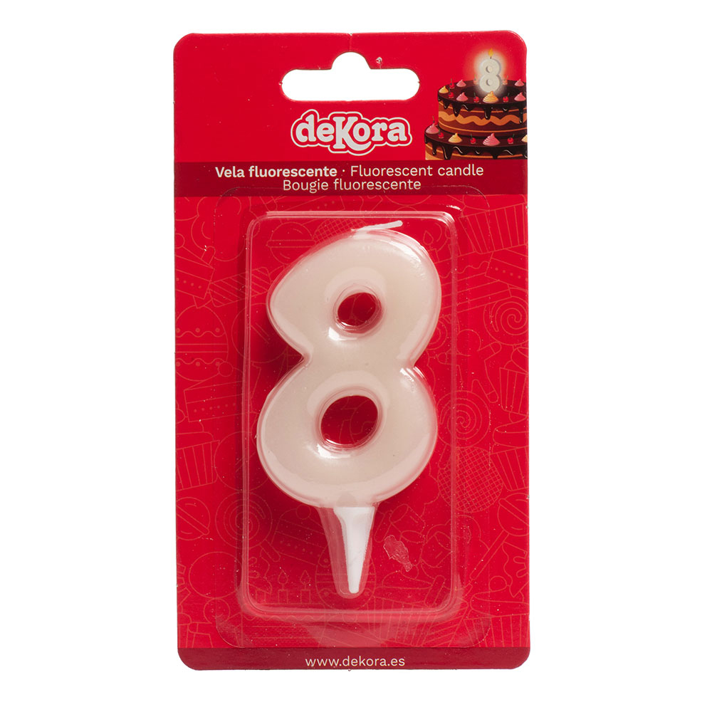 Geburtstagskerze Zahl 8