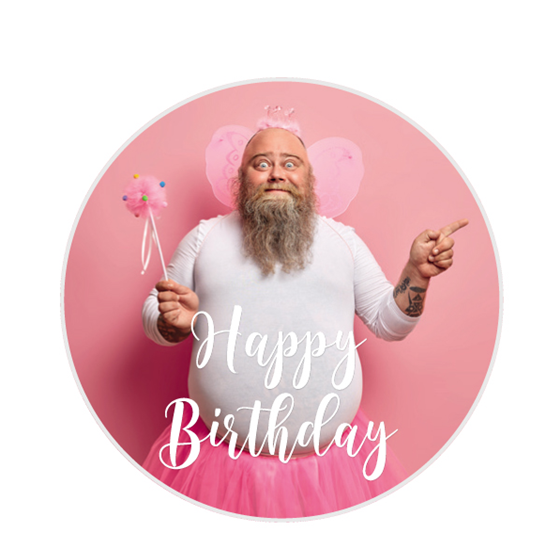 Muffinaufleger Happy Birthday