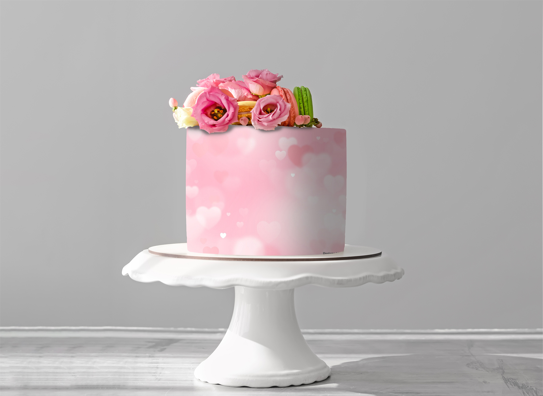 Deko Fondant Herz rosa