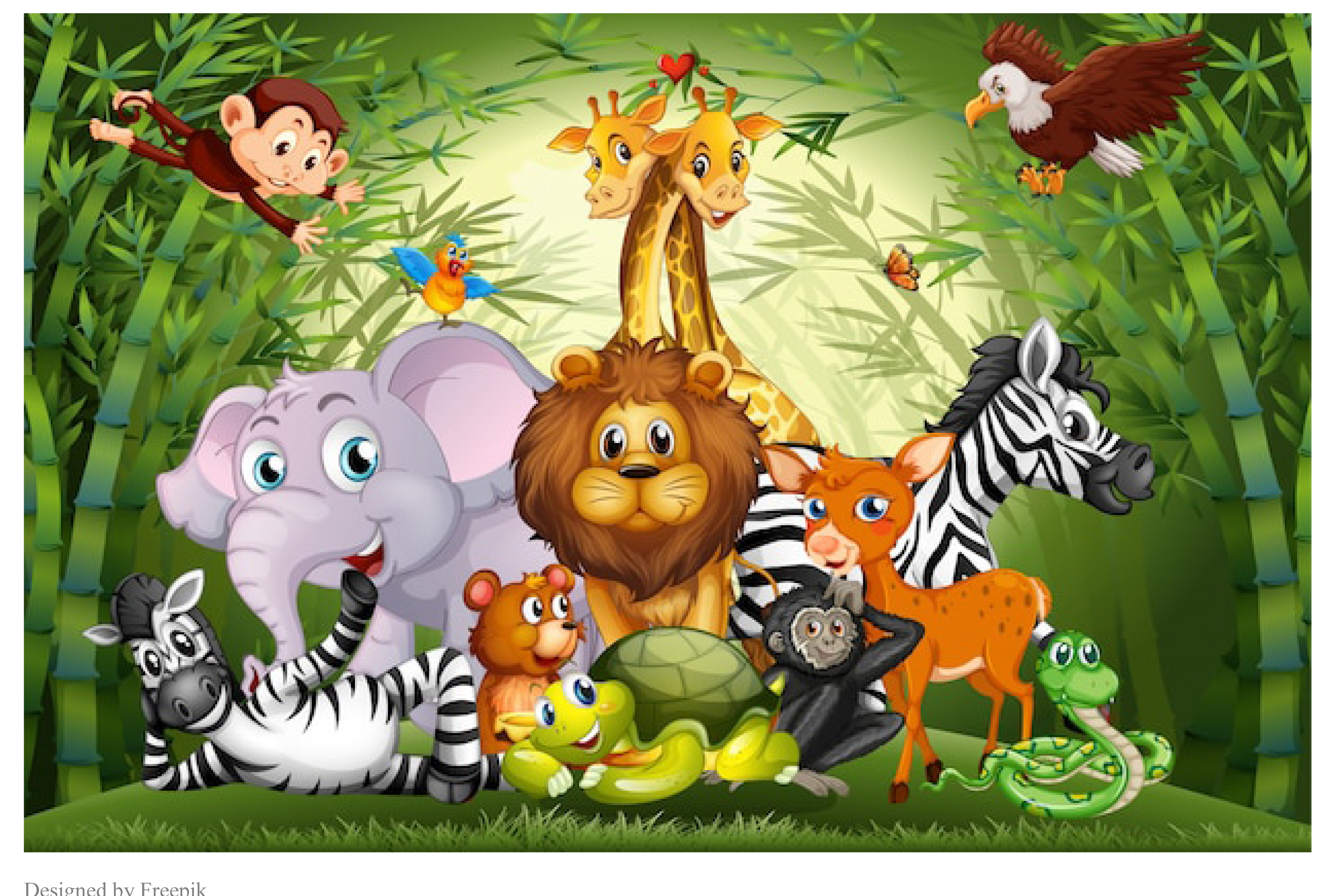 Tortenaufleger Dschungeltiere