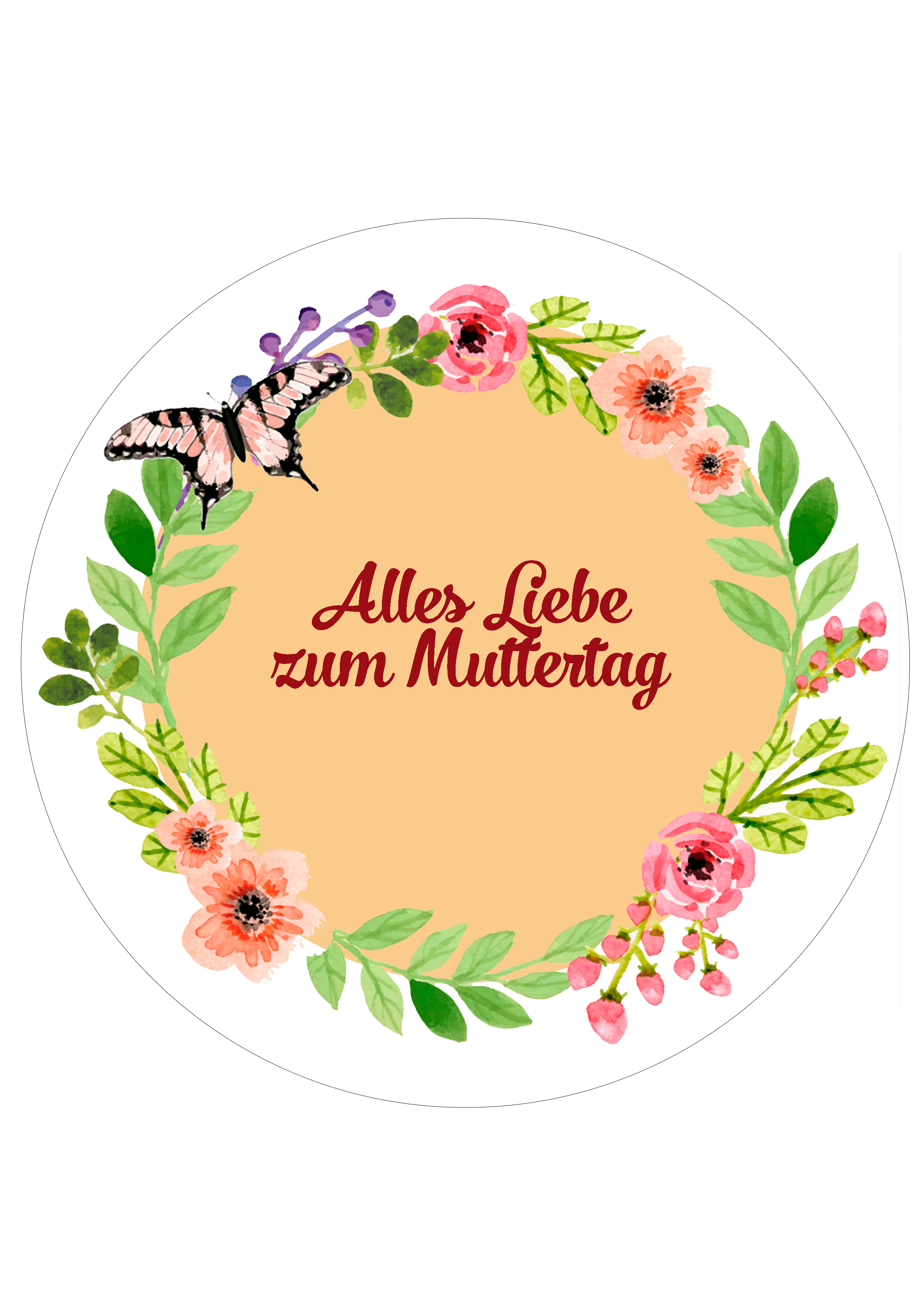 Tortenbild Muttertag