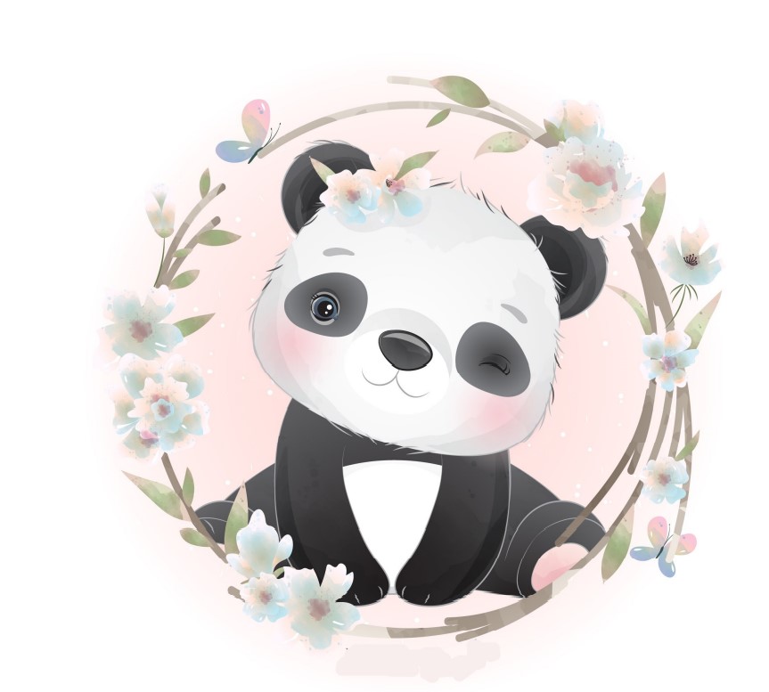 Muffinaufleger Pandabär