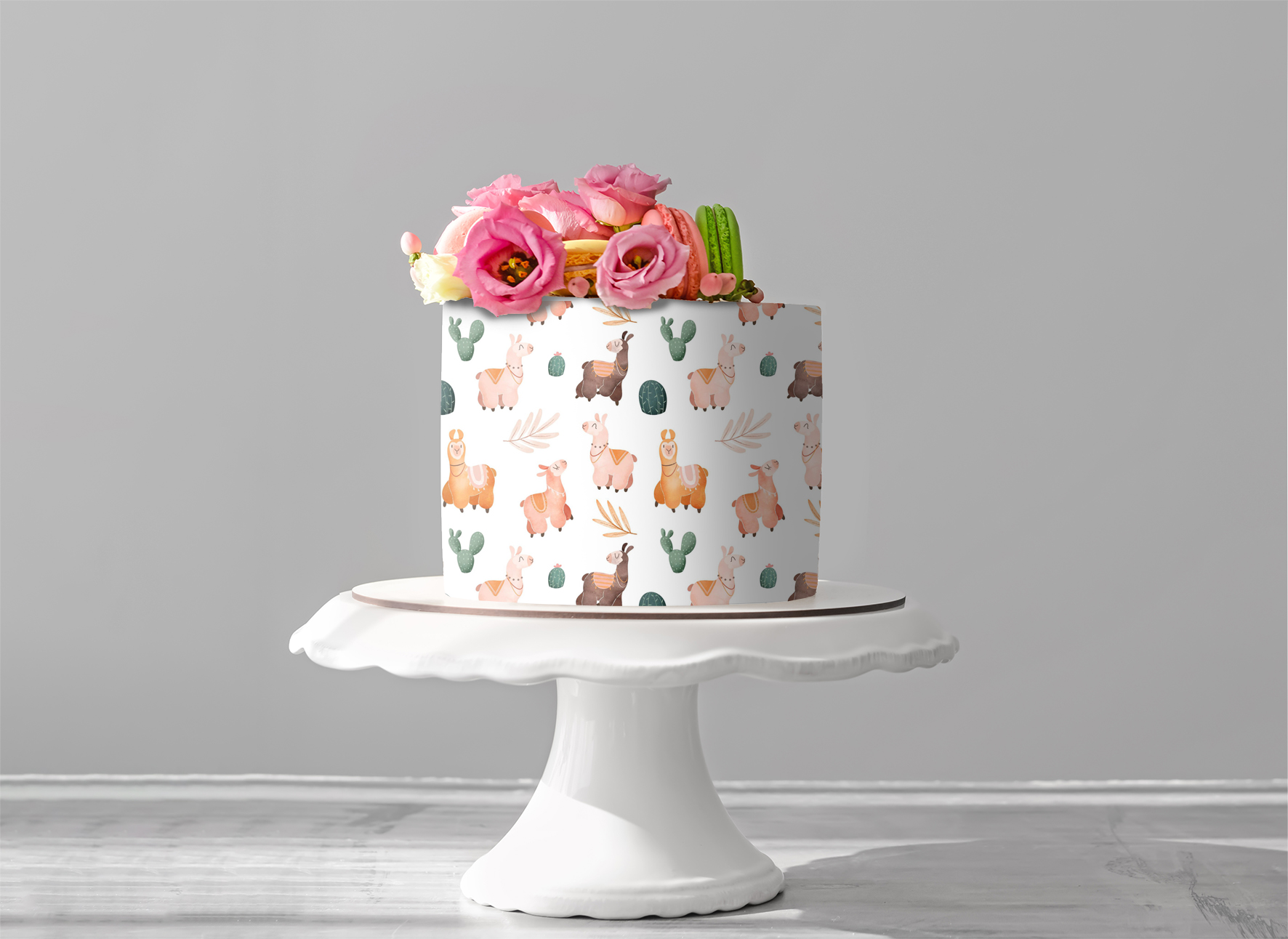 Deko Fondant Lama / Alpaka