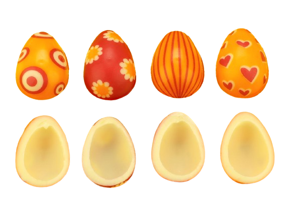 1 Folie Halbeier weiß Spring 63 Stück