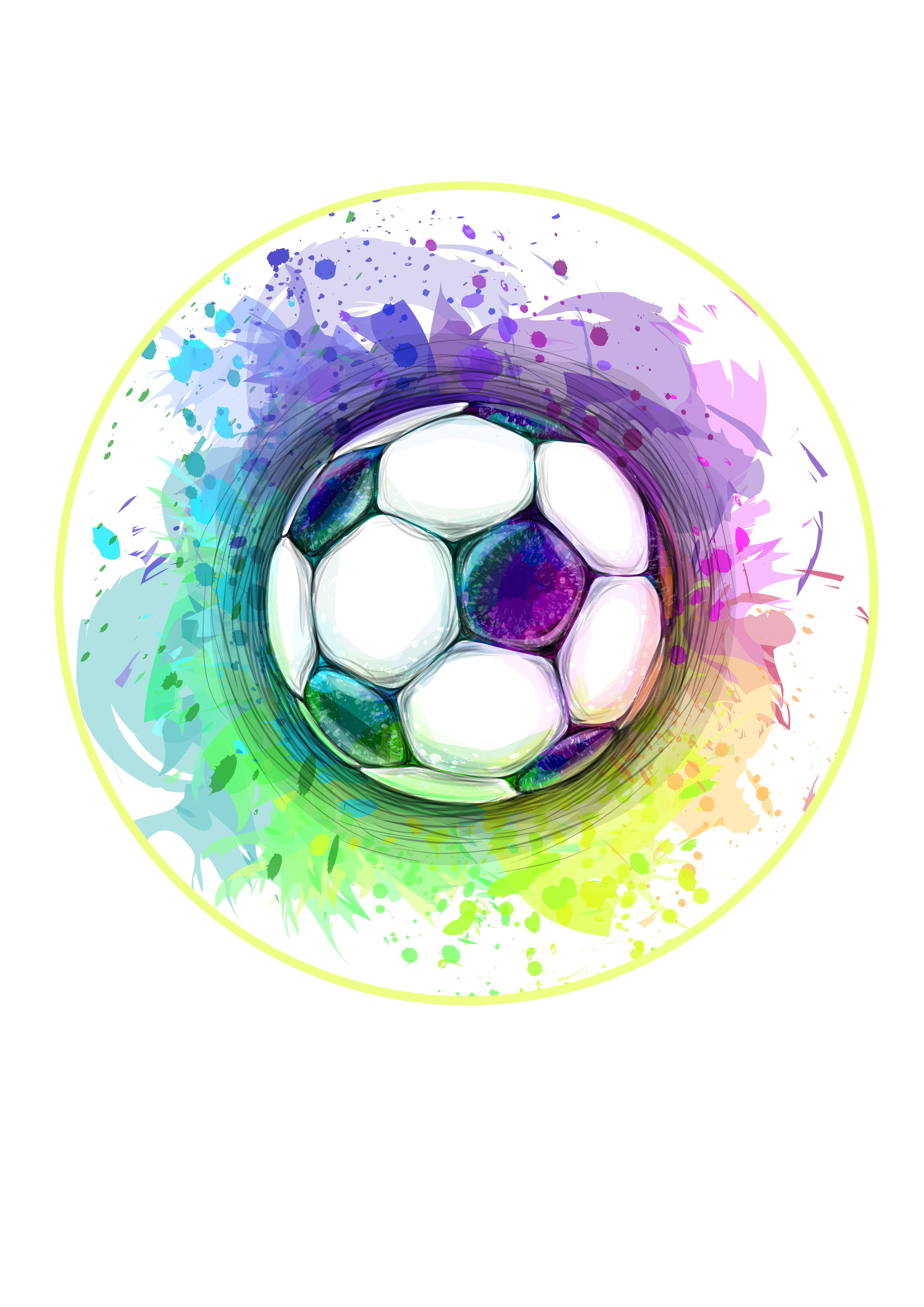 Tortenaufleger Fussball  