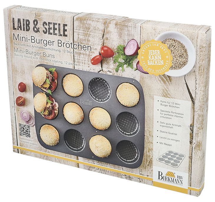 Mini-Burger Brötchen Blech | Laib und Seele