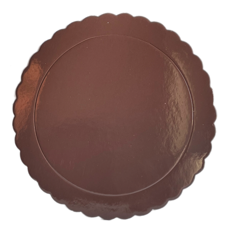 Tortenplatte braun 25 x 3 mm