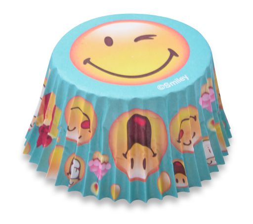 Cupcakeförmchen Smiley