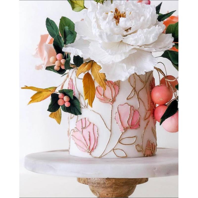 Schablone / Bordüre Blumen