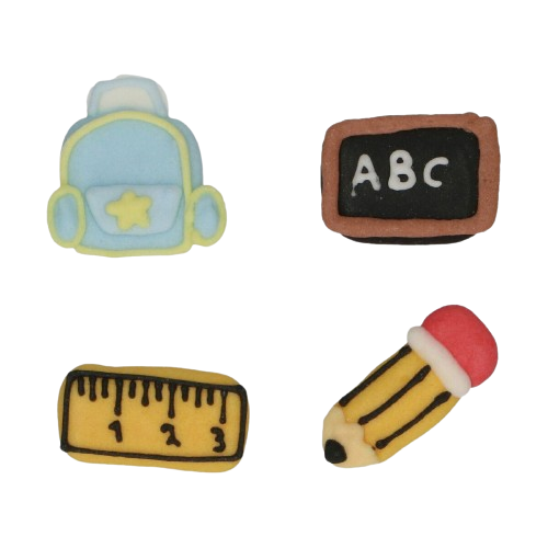 Zuckerdekorationen Schule / Schulanfang