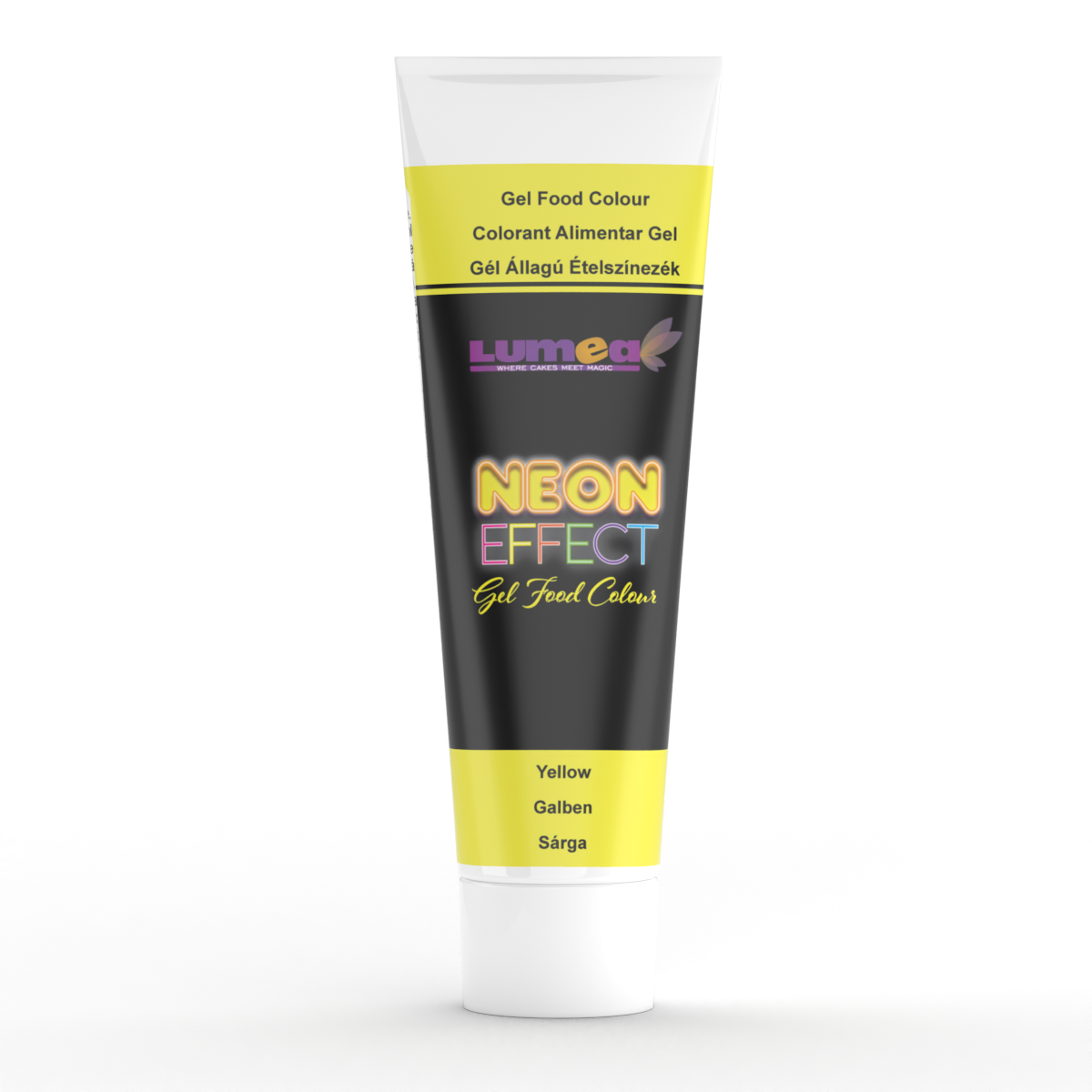 Neon Effect Gelfarbe gelb yellow