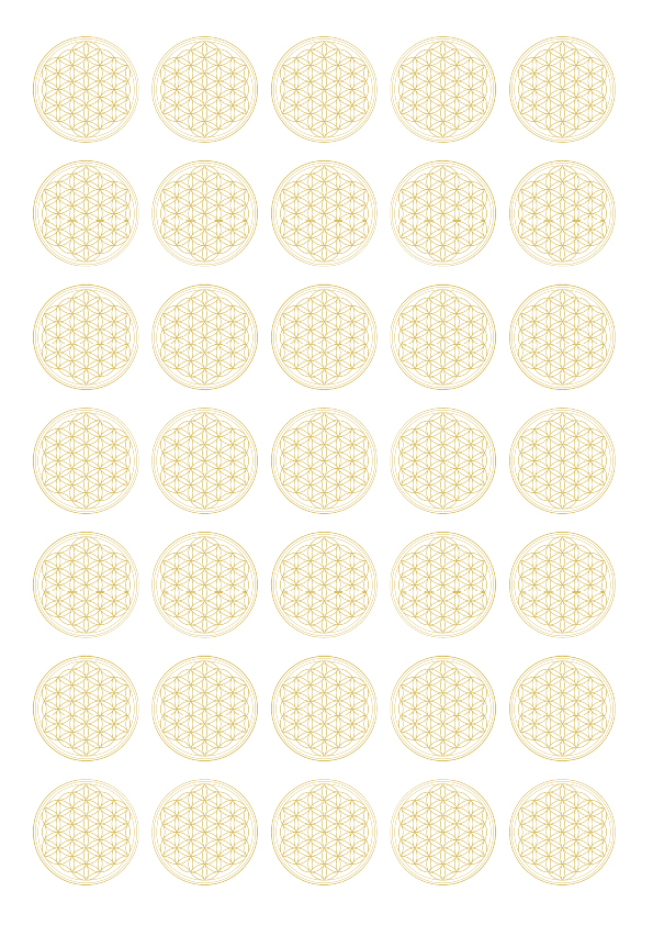 Zuckeraufleger "Baum des Lebens" gold