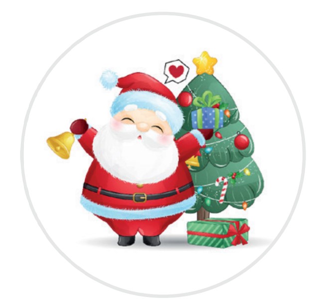 Keksaufleger Weihnachtsmann