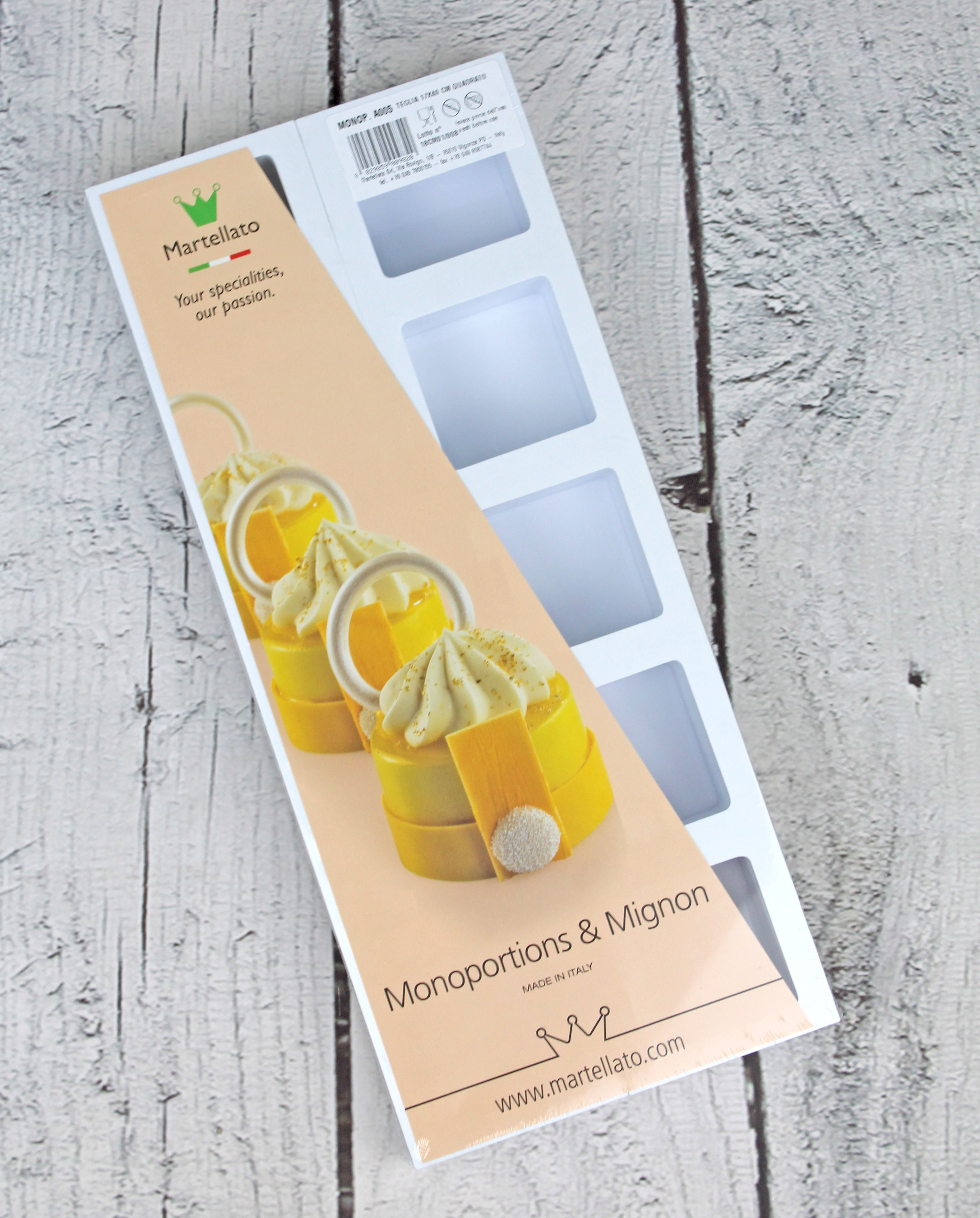 Dessertform-Set Petit-Fours - Törtchen Quadratisch MONOP.A005