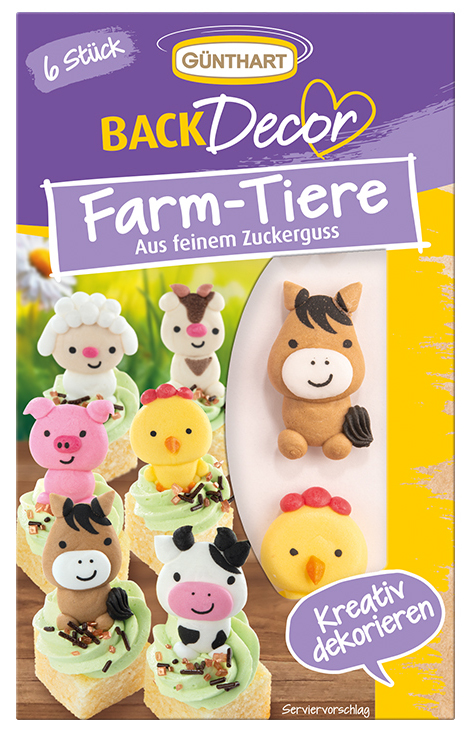 Zuckerfiguren Bauernhof