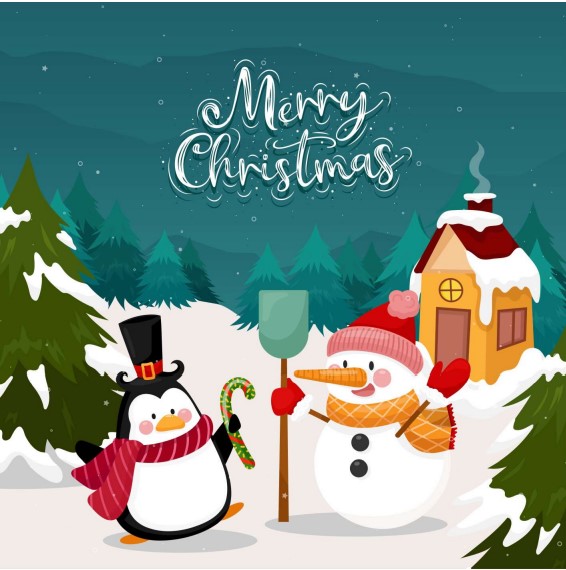 Petit Four Aufleger Weihnachten Schneemann