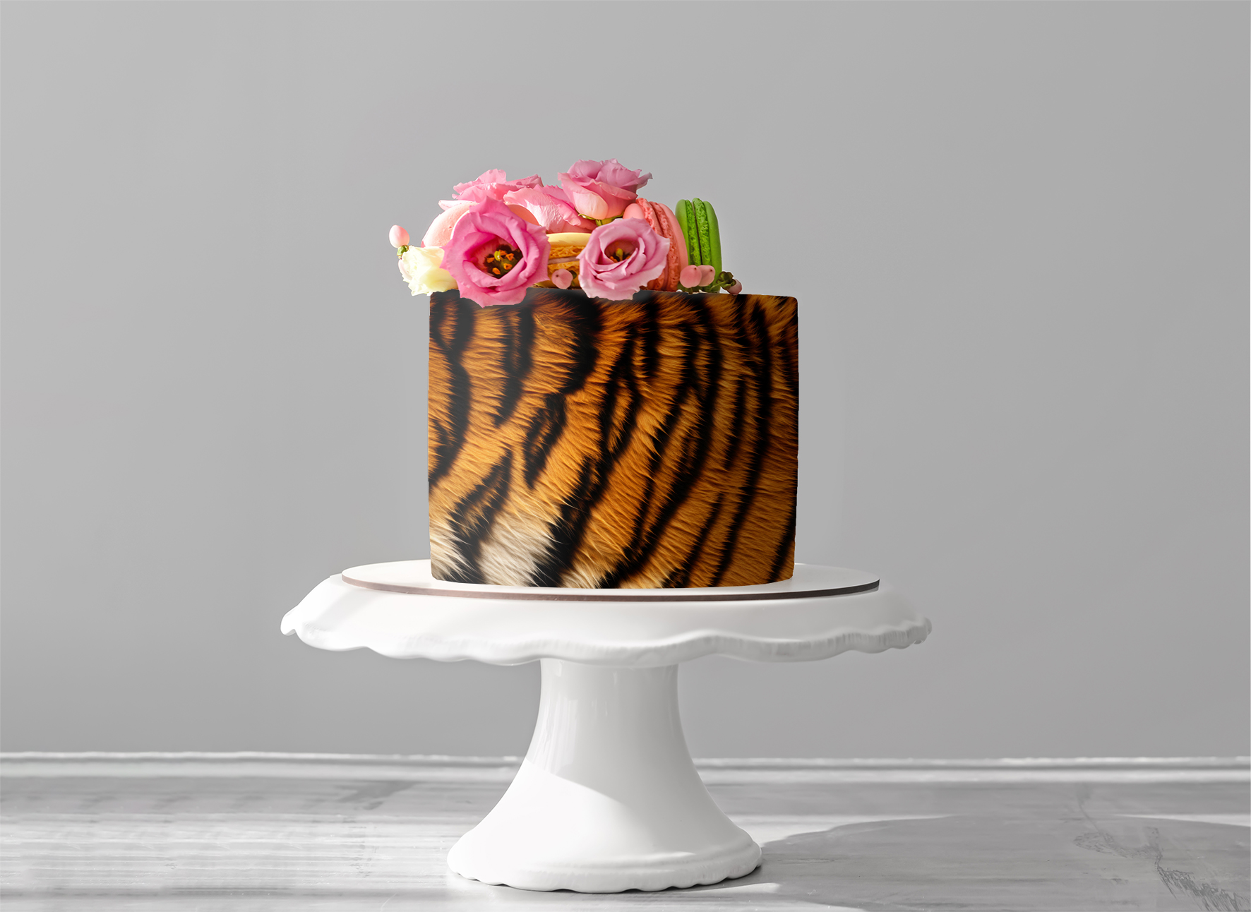 Deko Fondant Tiger Fell