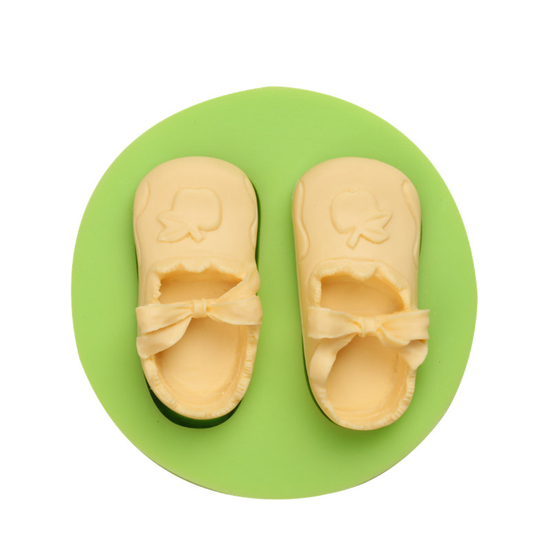 Silikonform Babyschuhe