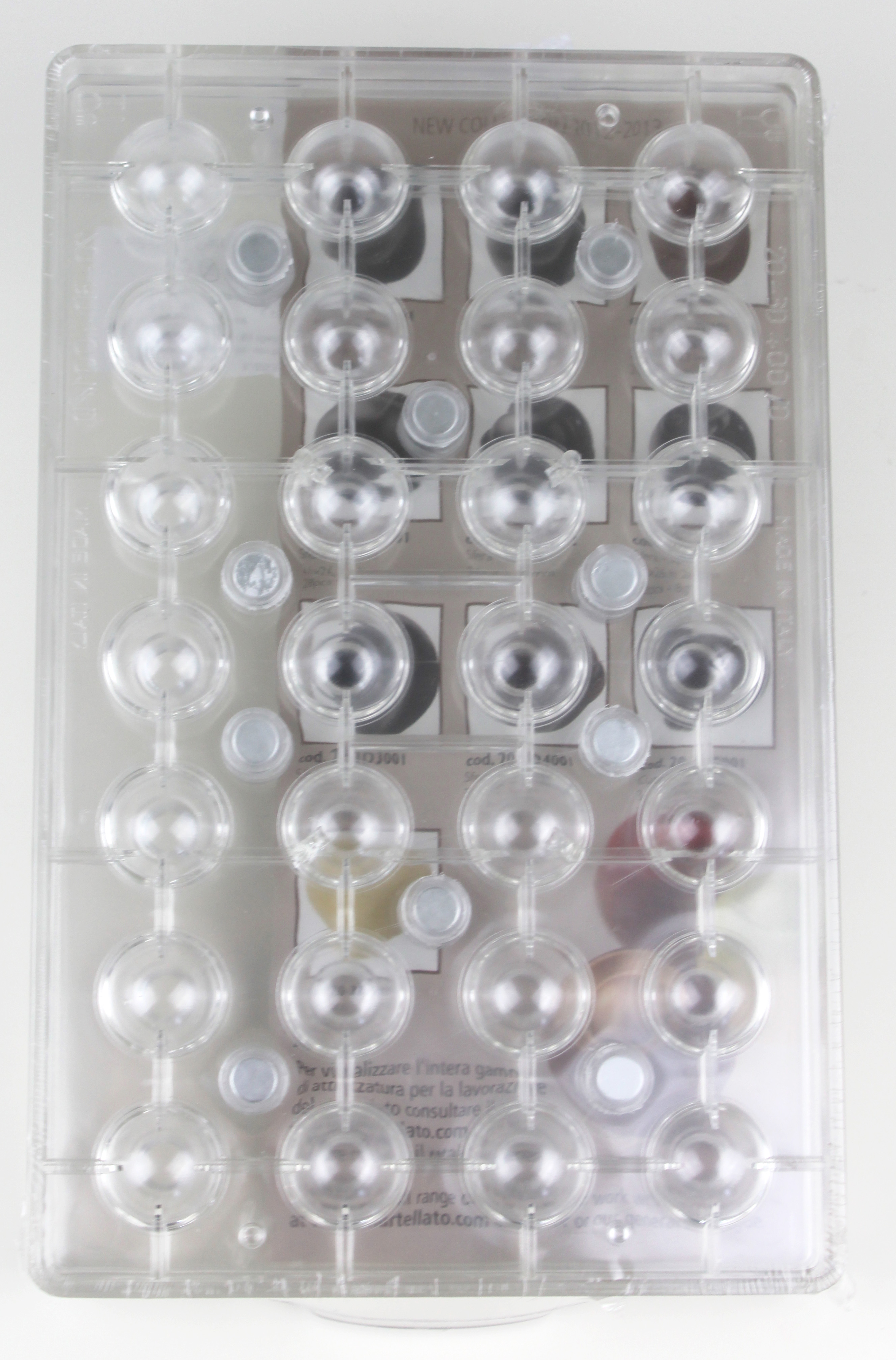 Martellato Polycarbonat 20-3D4001 Profi Gussform Kugel für Pralinen