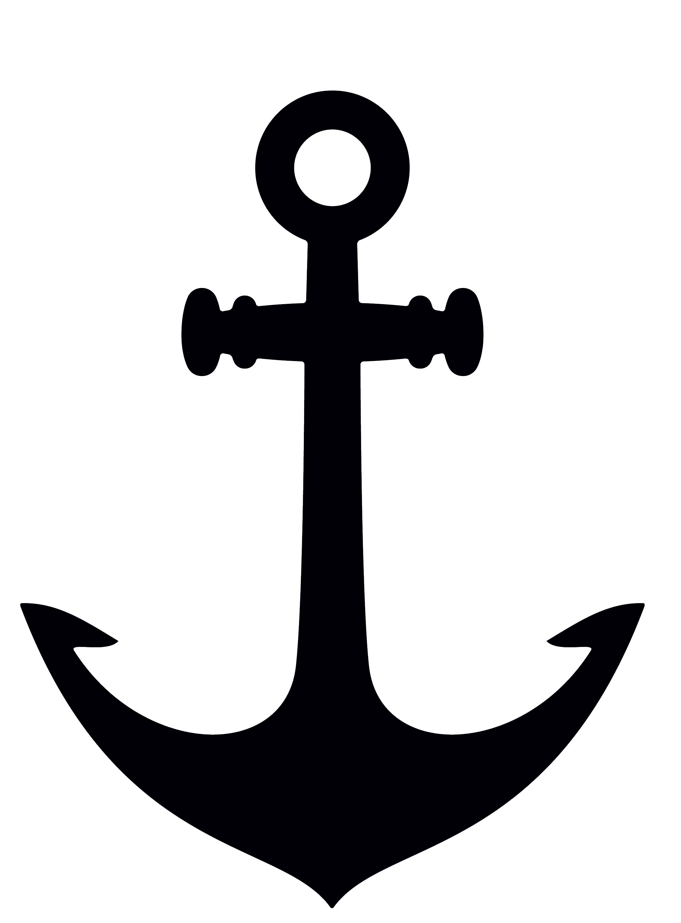 Pralinenaufkleber Sticker Anker