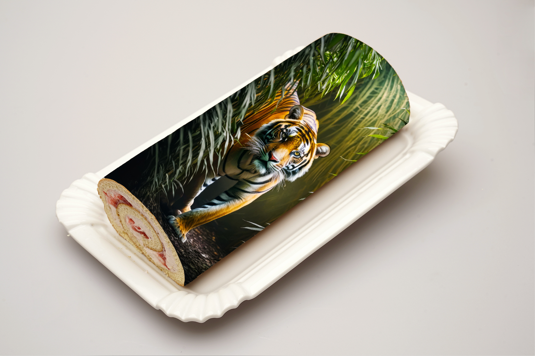 Rouladendekor Jungel Tiger