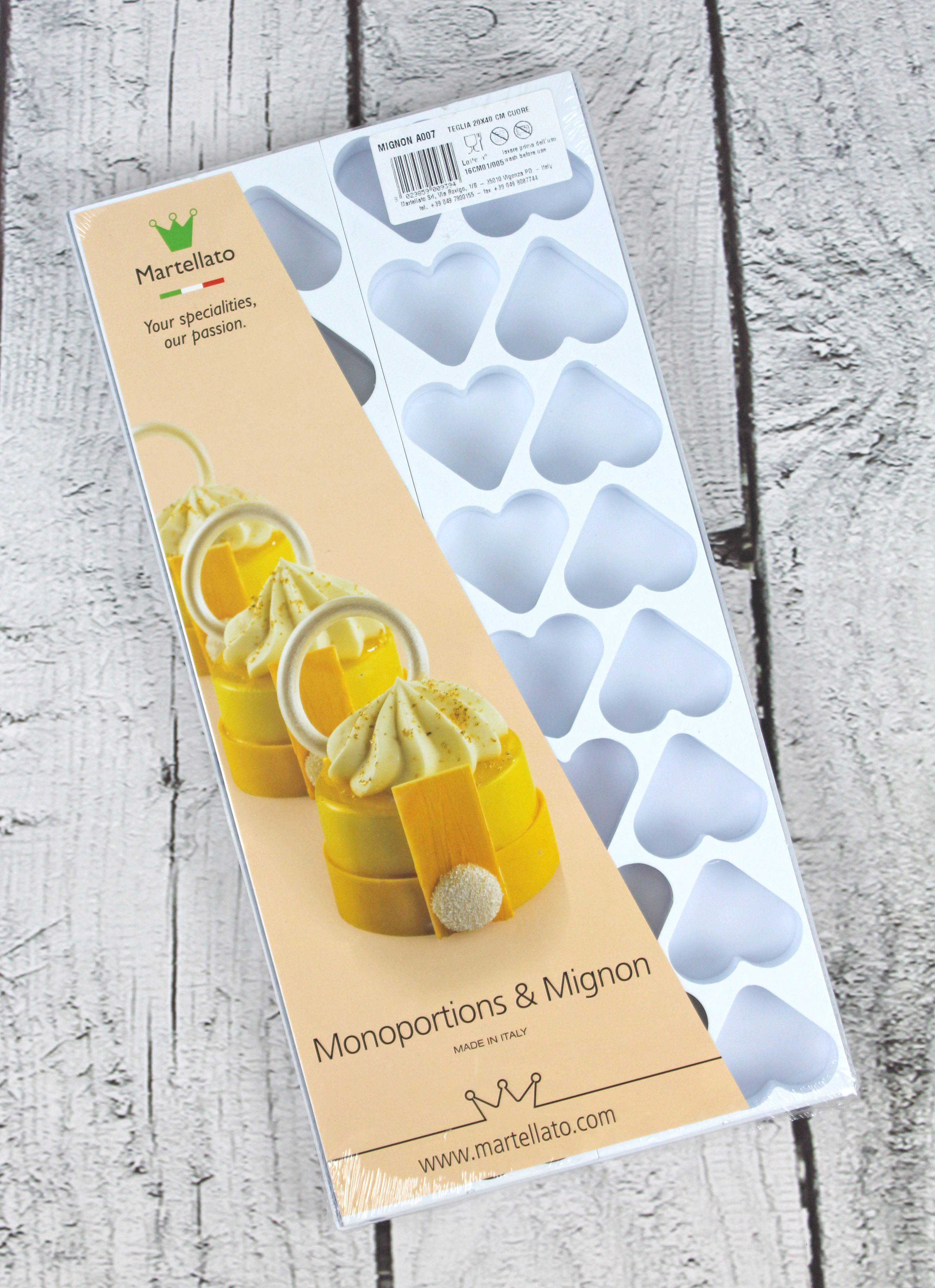 Dessertform-Set Petit-Fours Herz - klein