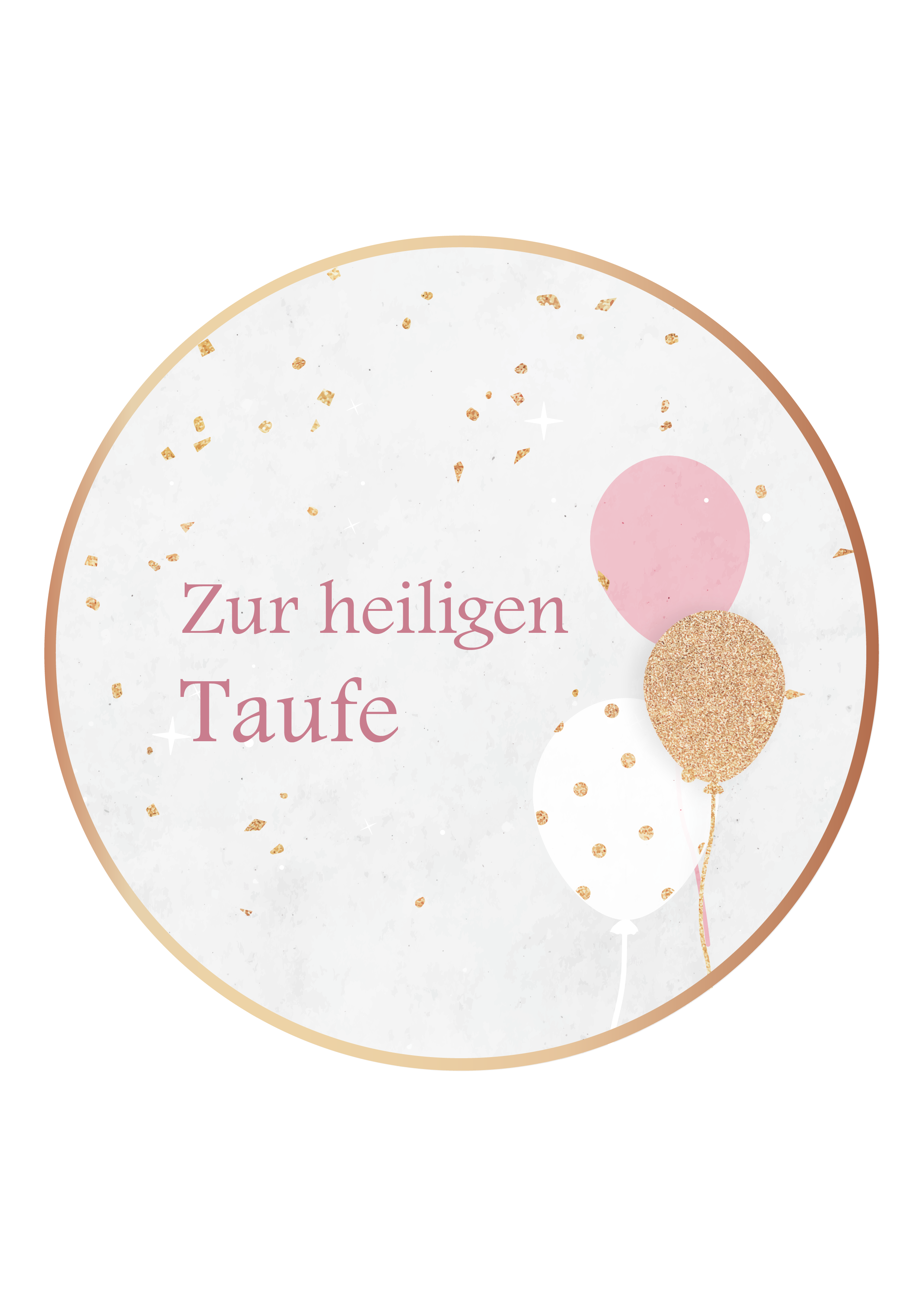 Tortenaufleger Taufe