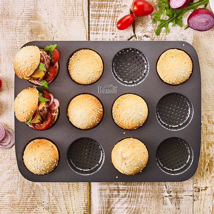 Mini-Burger Brötchen Blech | Laib und Seele