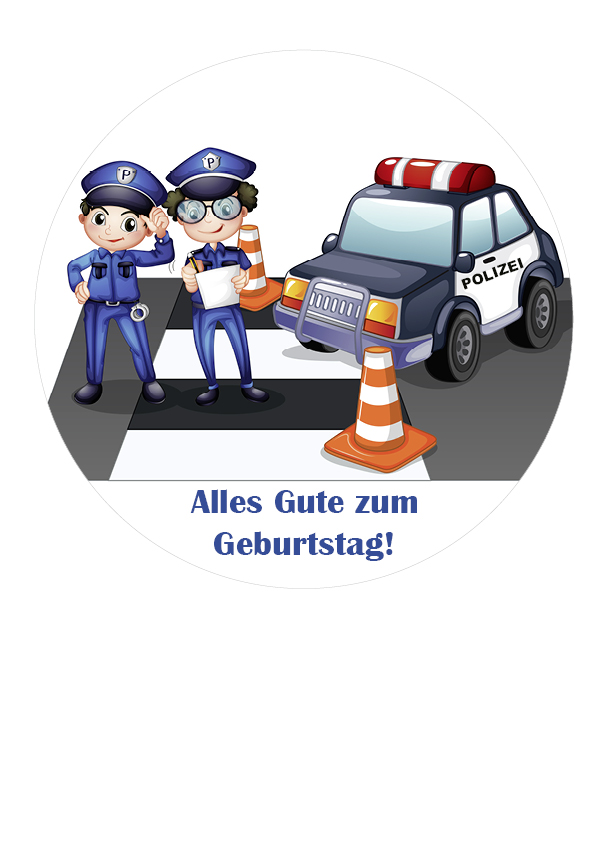 Tortenbild Polizei 
