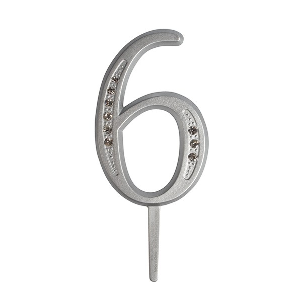 Cake Topper Zahl 6