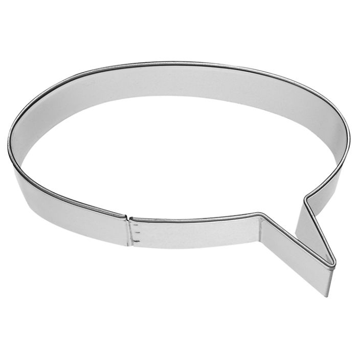 Sprechblase Ausstecher oval 7,8cm