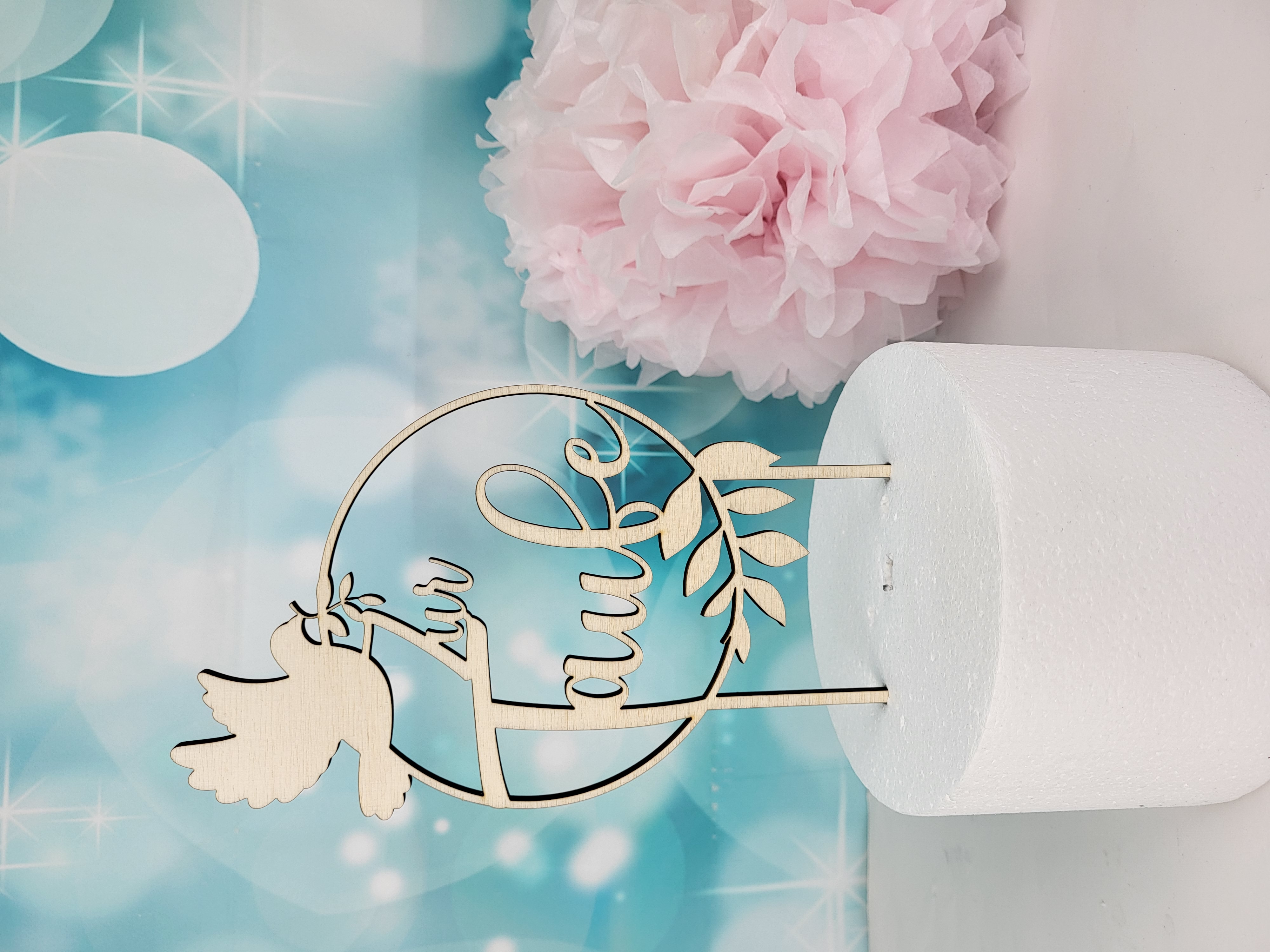 Cake Topper Zur Taufe