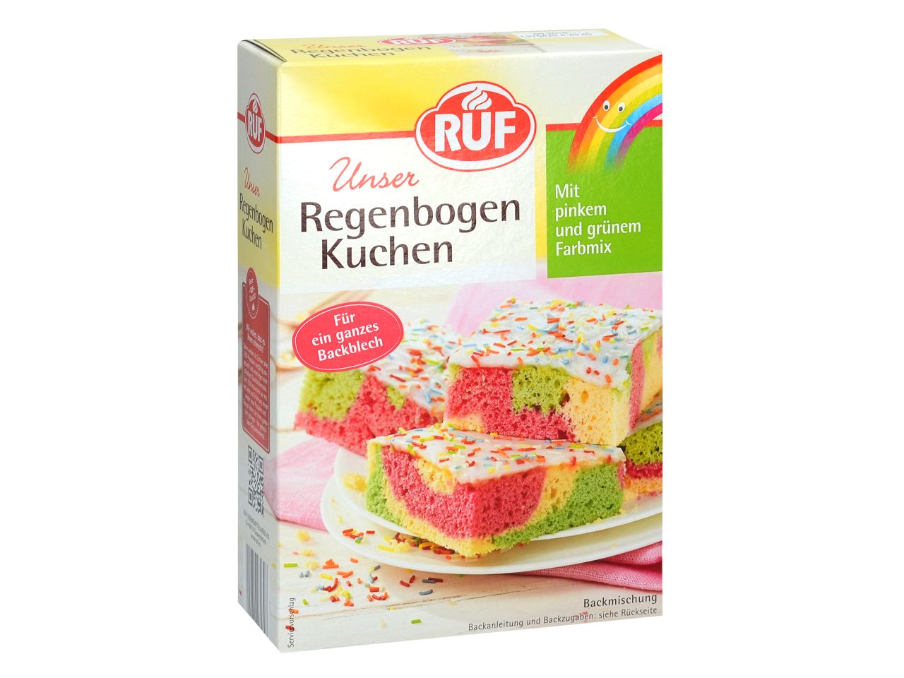 Backmischung Regenbogenkuchen 840g