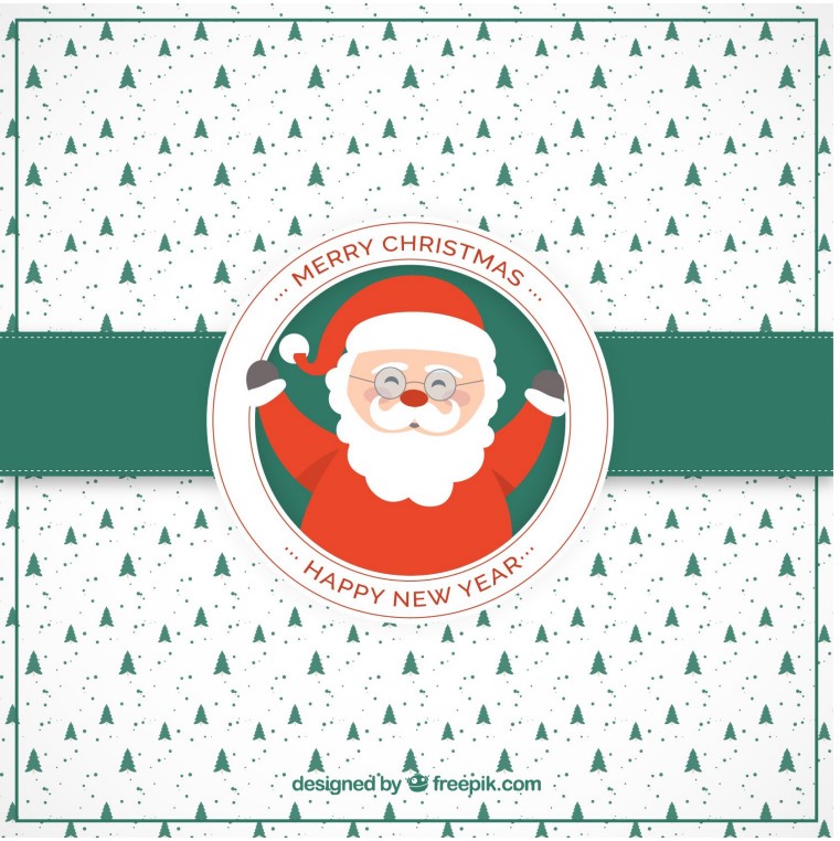 Petit Four Aufleger Santa Weihnachtsmann