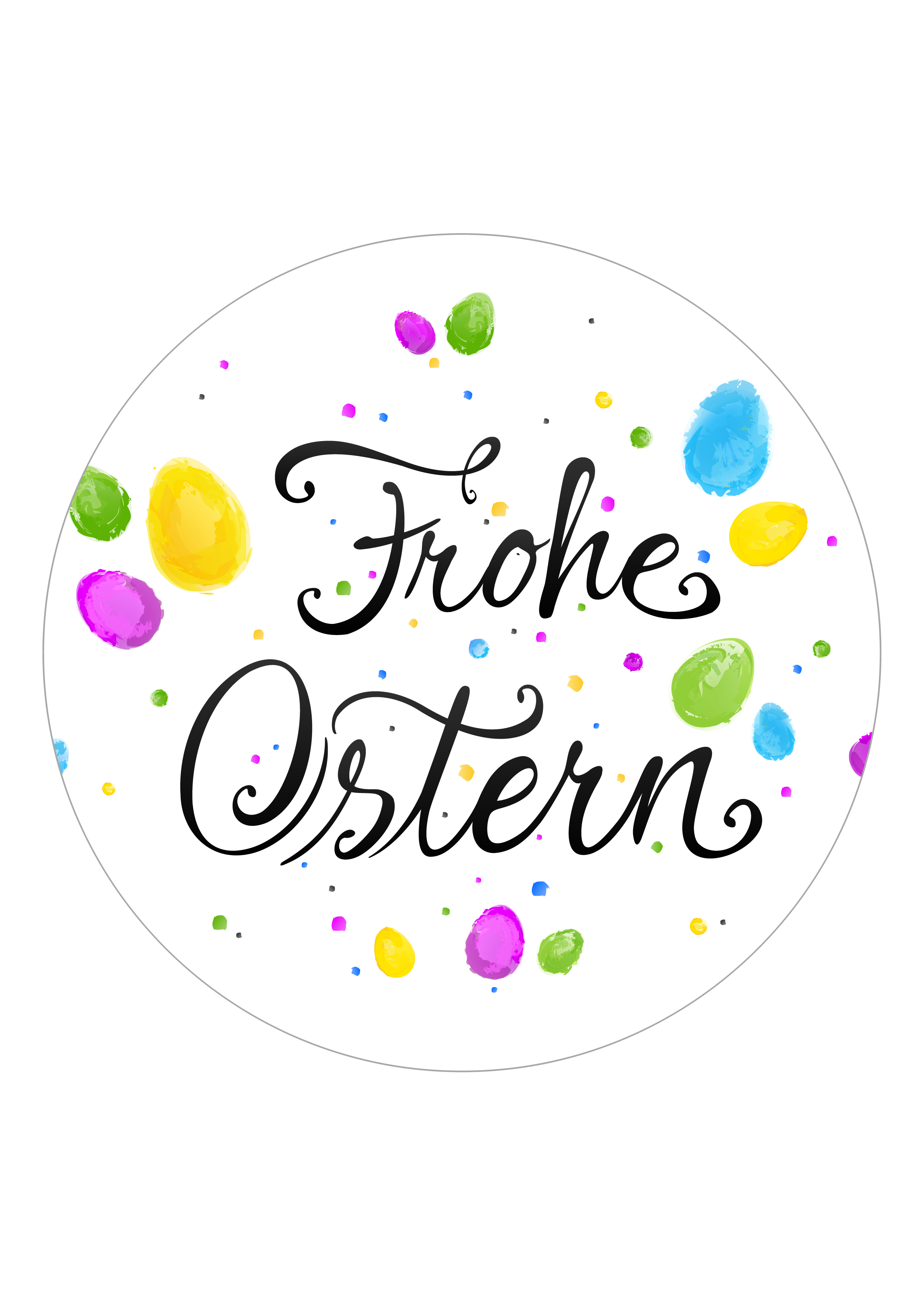 Tortenaufleger Frohe Ostern 