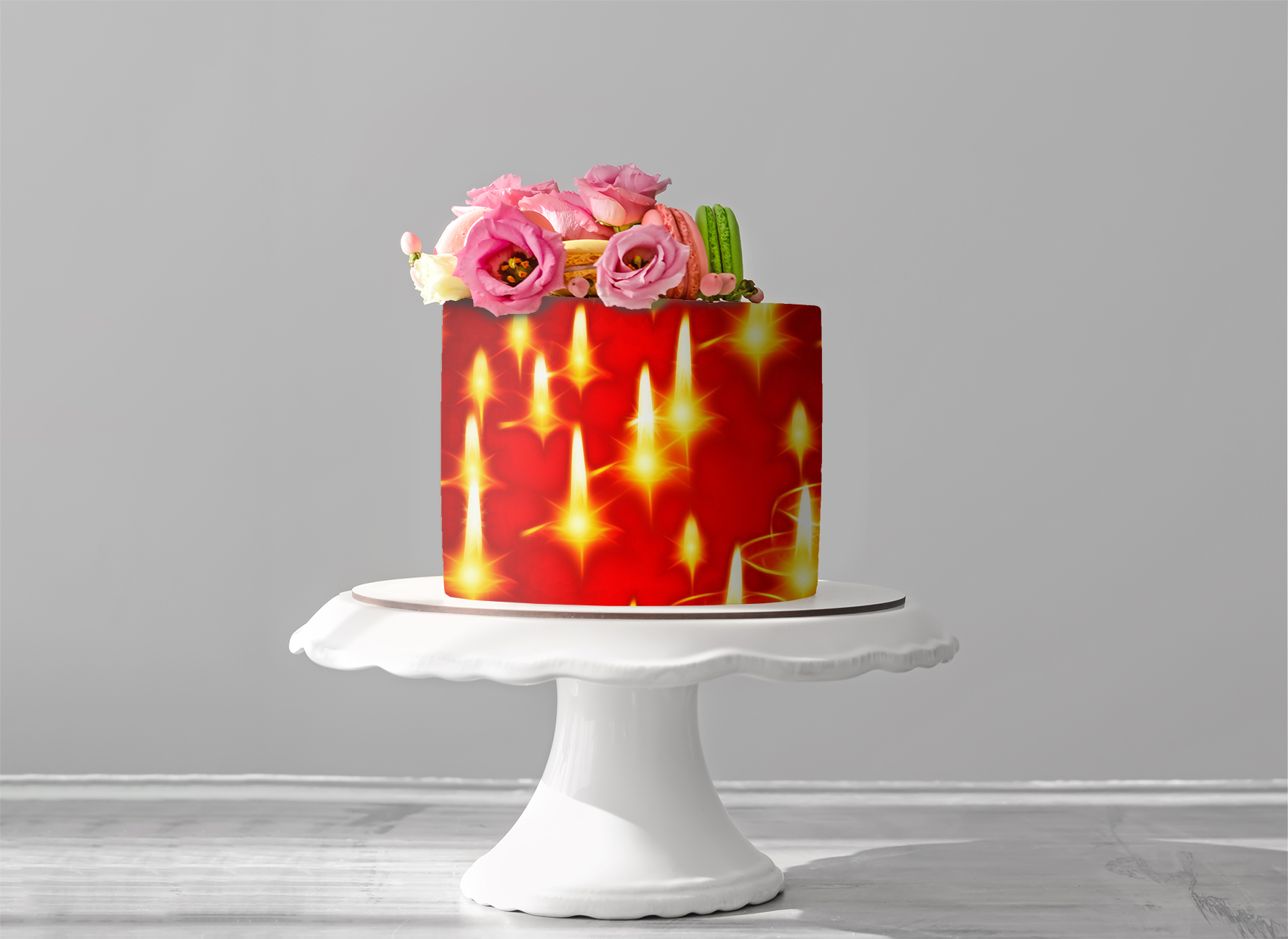 Deko Fondant Kerzenlicht