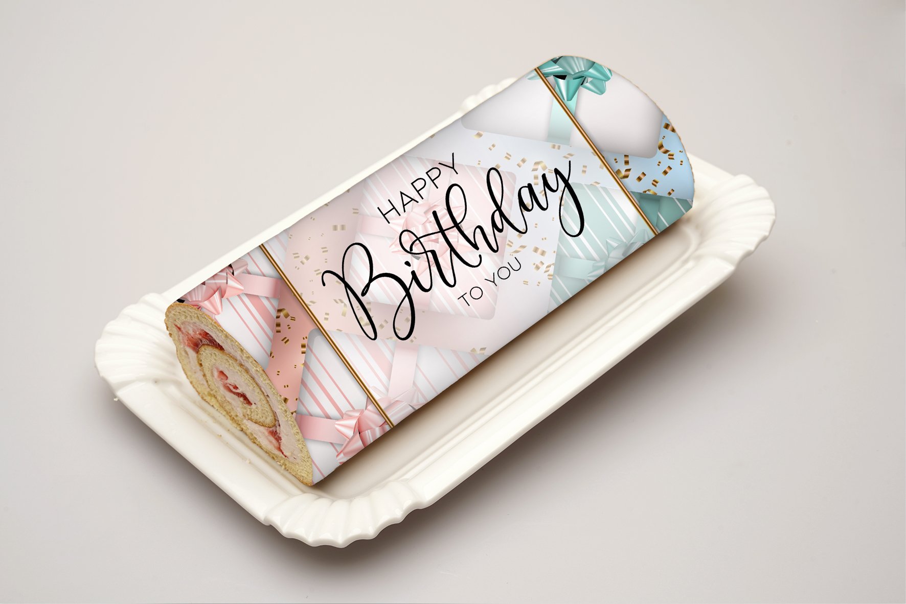 Rouladendekor Happy Birthday