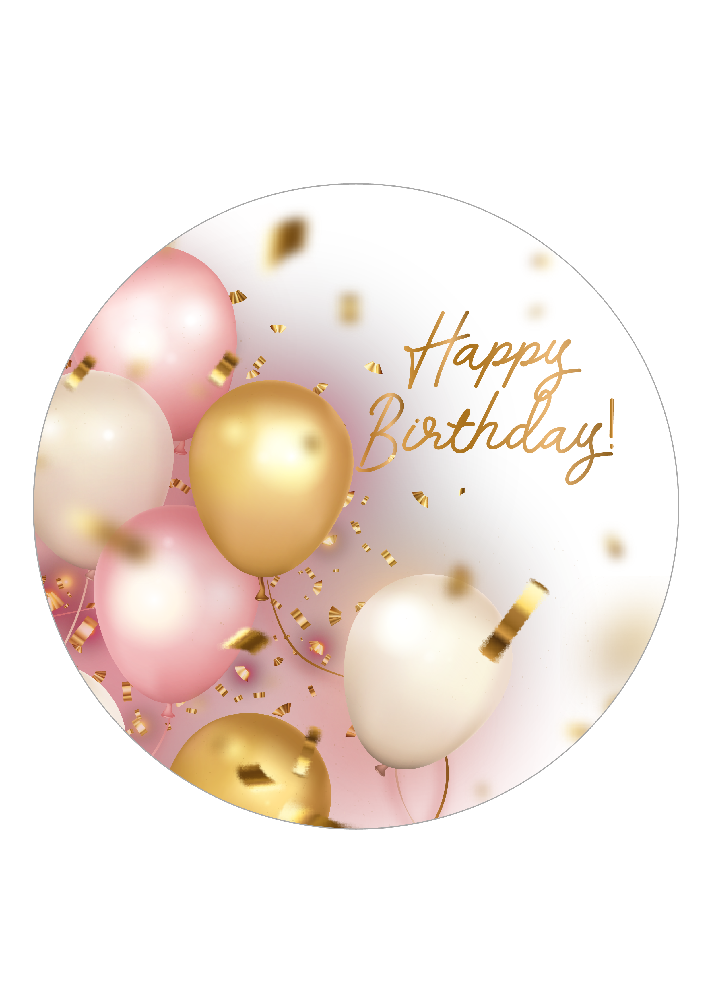 Tortenaufleger Happy Birthday