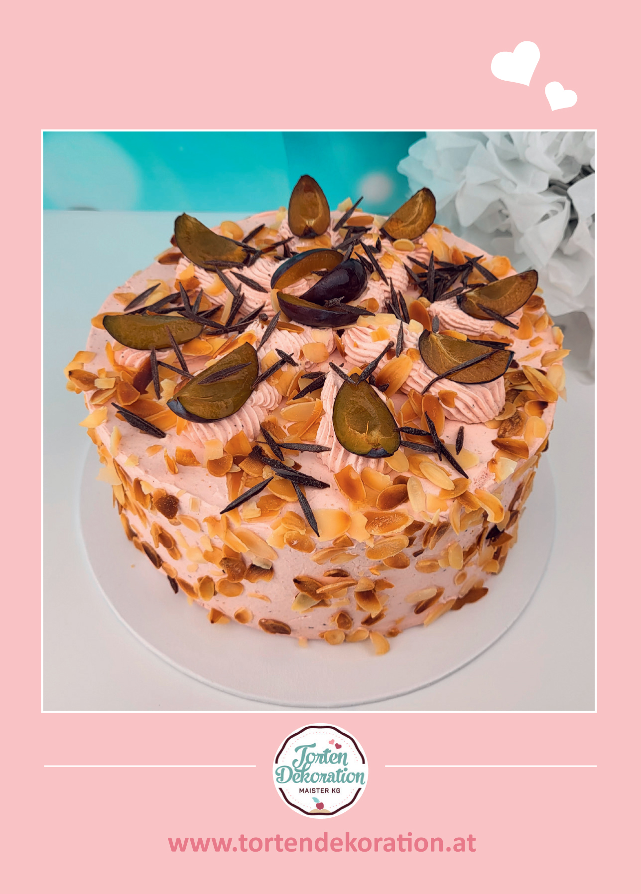 Rezeptkarte Zwetschken Torte